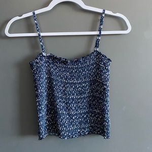 Crop top with adjustable straps